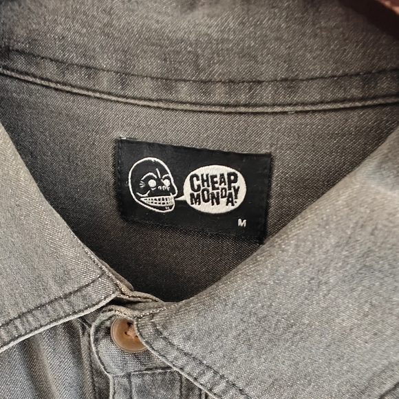 Cheap Monday Black Denim Shirt - Picture 2 of 3